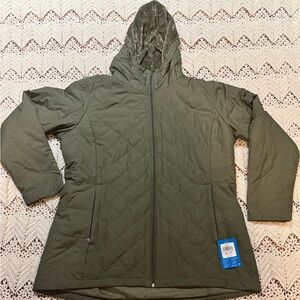 Columbia Snowmelt Valley Lined Jacket Women's Size XXL Olive Quilted Jacket